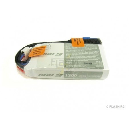 RC aircraft propulsion batteries - Dualsky battery, lipo 2S 7.4V 1300mAh 25C socket XT60 - FLASH RC