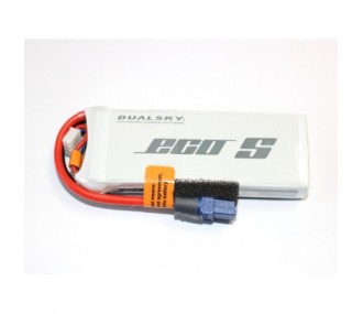 Baterías de propulsión de aviones RC - Batería Dualsky, lipo 2S 7.4V 1800mAh 25C toma XT60 - FLASH RC