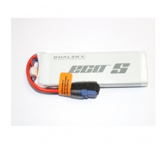 RC aircraft propulsion batteries - Dualsky battery, lipo 2S 7.4V 2200mAh 25C socket XT60 - FLASH RC