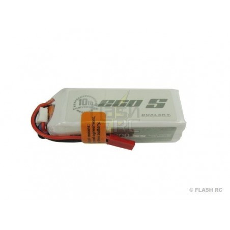 Batterie per la propulsione di aerei RC - Batteria Dualsky ECO S, lipo 3S 11.1V 800mAh 25C jst-bec plug - FLASH RC
