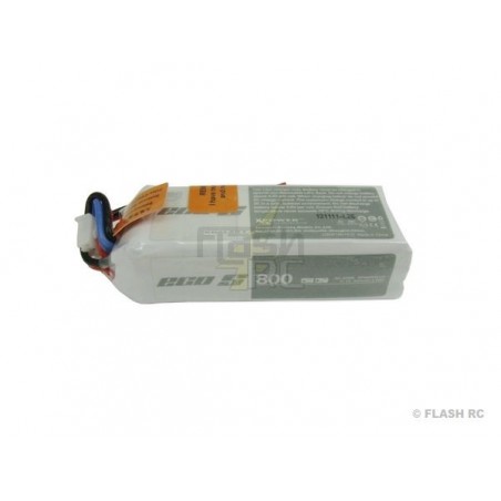 Batterie per la propulsione di aerei RC - Batteria Dualsky ECO S, lipo 3S 11.1V 800mAh 25C jst-bec plug - FLASH RC