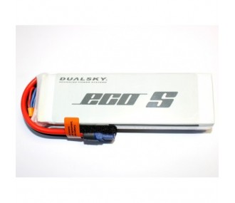 Antriebsbatterien RC-Flugzeuge - Batterie Dualsky ECO S, lipo 4S 14.8V 3200mAh 25C Stecker XT60 - FLASH RC