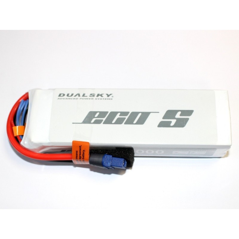 Batterie Dualsky ECO S, lipo 4S 14.8V 4000mAh 25C prise XT60 - FLASH RC