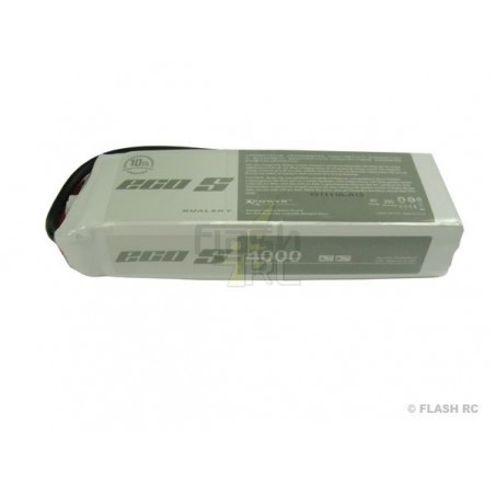 RC aircraft propulsion batteries - Dualsky ECO S battery, lipo 4S 14.8V 4000mAh 25C socket XT60 - FLASH RC