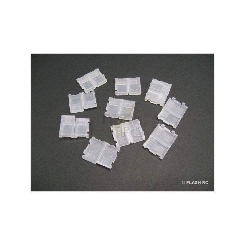 Balancing sockets holders - Clips for Balancing sockets JST-XH battery 2S (10 pcs) - FLASH RC