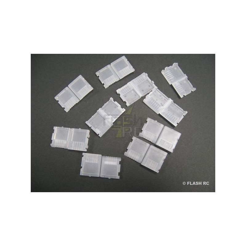 Soportes para tomas de equilibrado - Clips para tomas de equilibrado JST-XH batería 4S (10 uds) - FLASH RC
