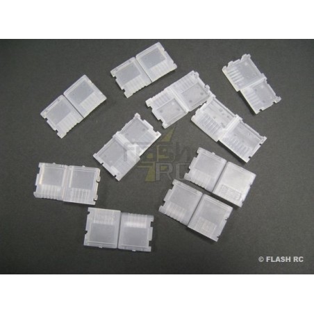 Balancing sockets holders - Clips for Balancing sockets JST-XH battery 4S (10 pcs) - FLASH RC