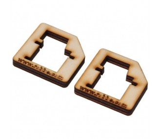 Precision servo mounts - Mounts (1 pair) Robbe FS 133 BB MG - FLASH RC