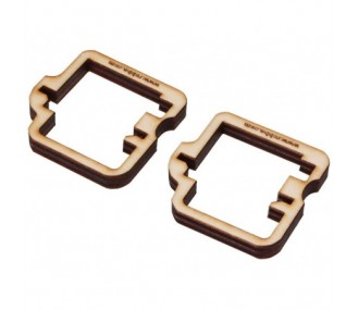 Supporti per servi di precisione - Supporti (1 coppia) Robbe FS 270 BB MG PTC Servo - FLASH RC