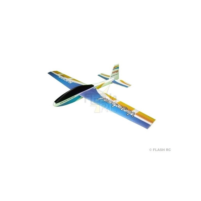 Planeadores RC - Vagabond 1500 ARF modelo Hacker con alas cubiertas/tienda azul - FLASH RC