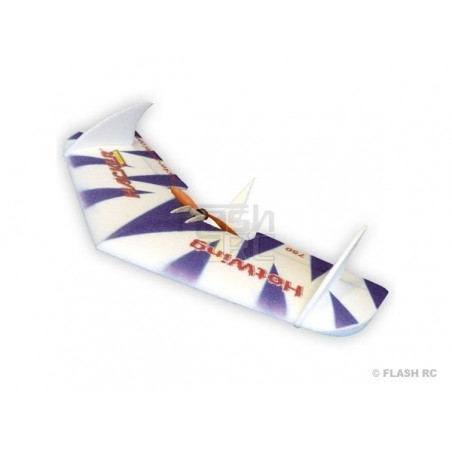 RC Flying Wings - Hotwing 750 blue ARF Hacker ModeL - FLASH RC