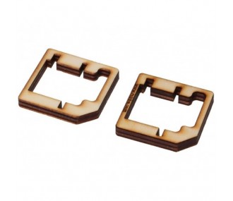 Supporti di precisione per servi - Supporti (1 coppia) Robbe FS 166 BB MG - FLASH RC