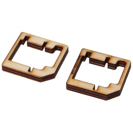 Supporti di precisione per servi - Supporti (1 coppia) Robbe FS 166 BB MG - FLASH RC