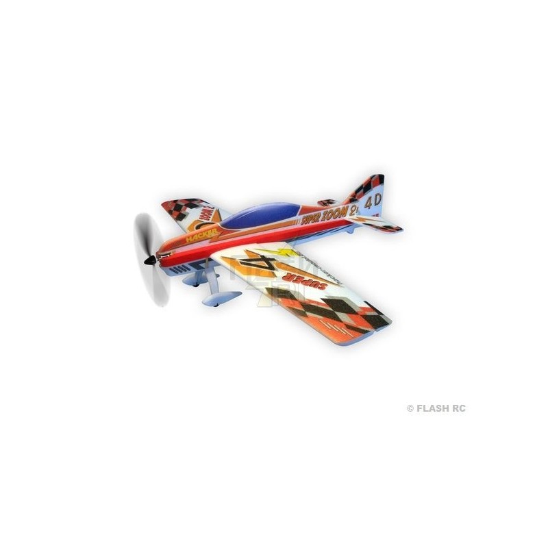 Avión acrobático RC - Hacker Model Super Zoom 2 rojo ARF aprox.1.00m - FLASH RC