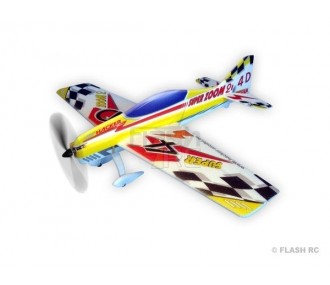 Avion Hacker model Super Zoom 2 jaune ARF env.1.00m - FLASH RC