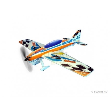 Avión acrobático RC - Hacker modelo Super Zoom 2 naranja ARF aprox.1.00m - FLASH RC
