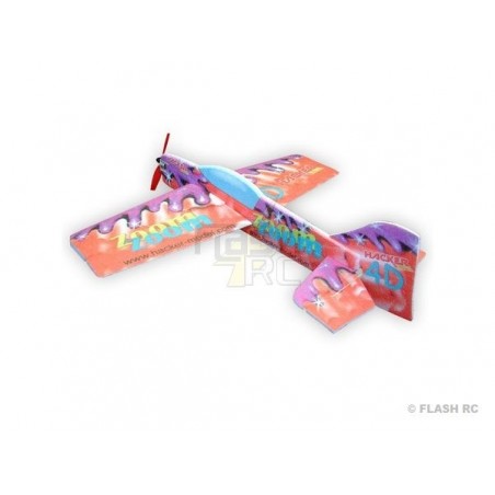 Aereo acrobatico RC - Hacker modello Zoom Zoom 4D viola ARF circa 0,90m - FLASH RC