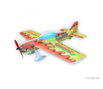 Avion Hacker model Zoom Zoom 4D rouge ARF env.1.00m - FLASH RC