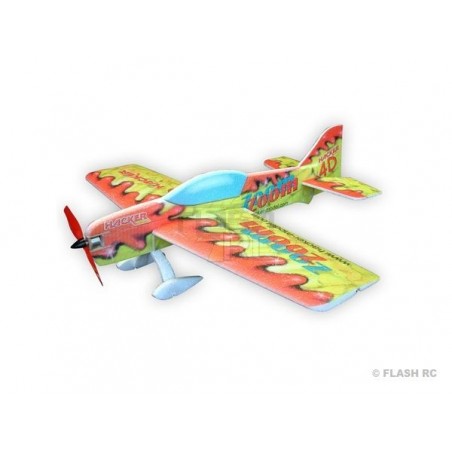 Avión acrobático RC - Hacker modelo Zoom Zoom 4D rojo ARF aprox.1.00m - FLASH RC