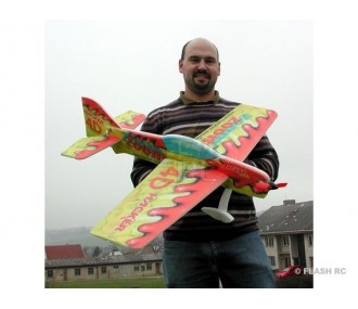Avion Hacker model Zoom Zoom 4D rouge ARF env.1.00m - FLASH RC 2