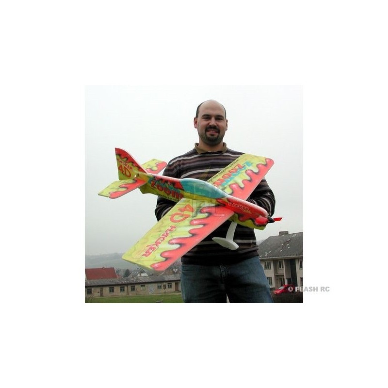 Avion Hacker model Zoom Zoom 4D rouge ARF env.1.00m - FLASH RC