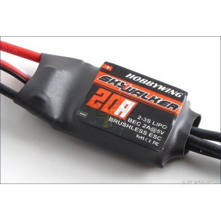 Brushless - Regolatore brushless 2-3S 20A BEC SKYWALKER HOBBYWING - FLASH RC