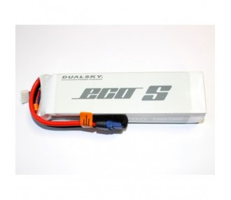 Dualsky ECO S battery, lipo 4S 14.8V 5200mAh 25C socket XT60