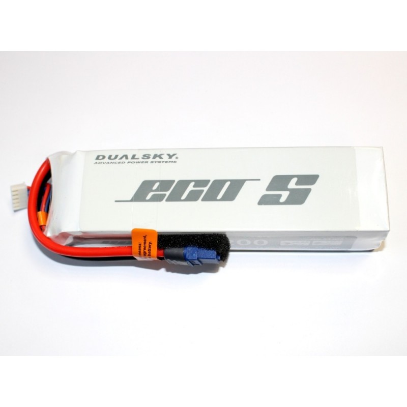Batería Dualsky ECO S, lipo 4S 14.8V 5200mAh 25C toma XT60