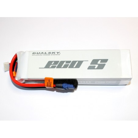 Batería Dualsky ECO S, lipo 4S 14.8V 5200mAh 25C toma XT60