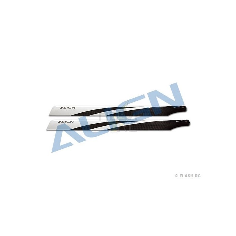 T-REX 450 - HD320E - Pales carbone 325mm (pour vol 3D) - TREX-450 Align - FLASH RC