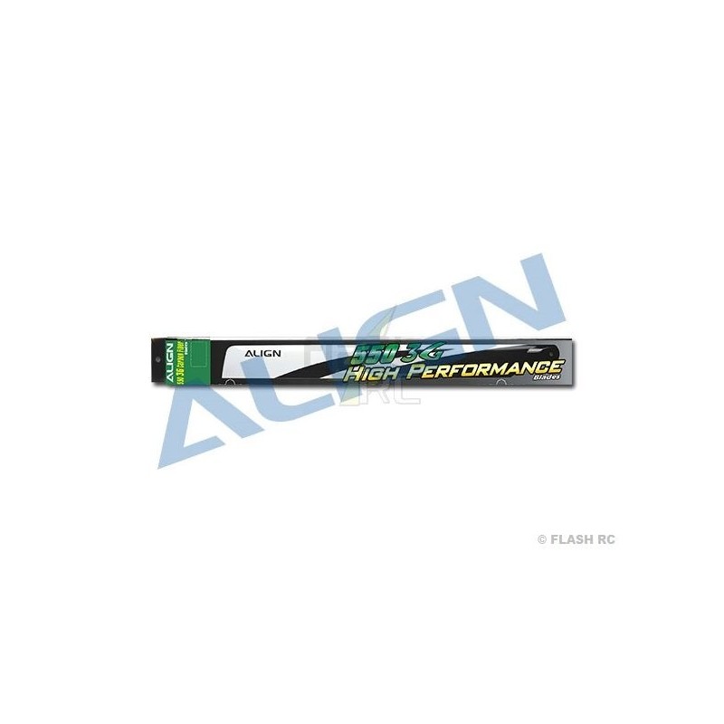 T-REX 550E - HD550B - Hojas de carbono 550mm 3G - TREX-550E Align - FLASH RC