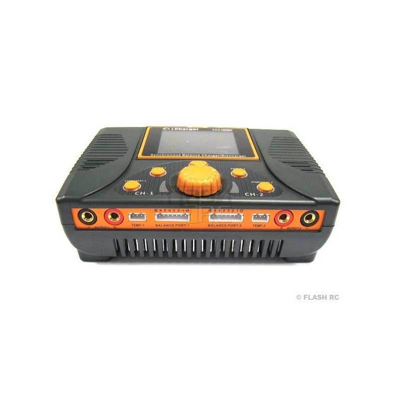 Ladegeräte - Ladegerät 406DUO 1400W 12V Icharger - FLASH RC