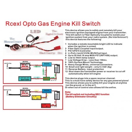 Switch & mehr - Kill Switch für RCEXL-Motor - FLASH RC