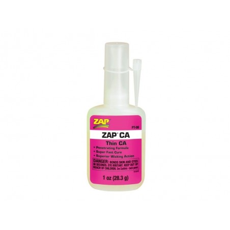 Pegamento para madera/invernaderos - ZAP CA - Cyano fluid - 14 gr PACER - FLASH RC