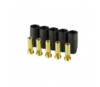 AS150 / XT150 plug - AS150 male plug with black housing (5 pcs) - FLASH RC
