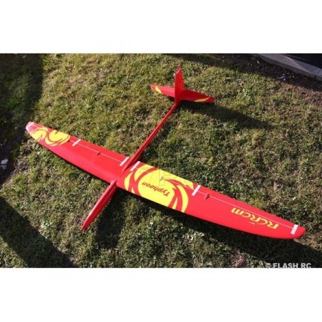 Motoveleros RC - E-Typhoon Full Carbon 2.00m rojo y amarillo RCRCM - FLASH RC