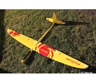 Motoplaneurs RC - E-Typhoon Full Carbon 2.00m jaune et rouge RCRCM - FLASH RC