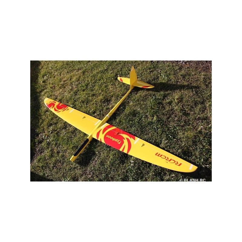 RC-Motorsegler - E-Typhoon Full Carbon 2.00m gelb und rot RCRCM - FLASH RC