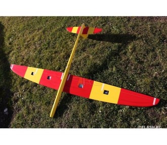 RC-Motorsegler - E-Typhoon Full Carbon 2.00m gelb und rot RCRCM - FLASH RC 2