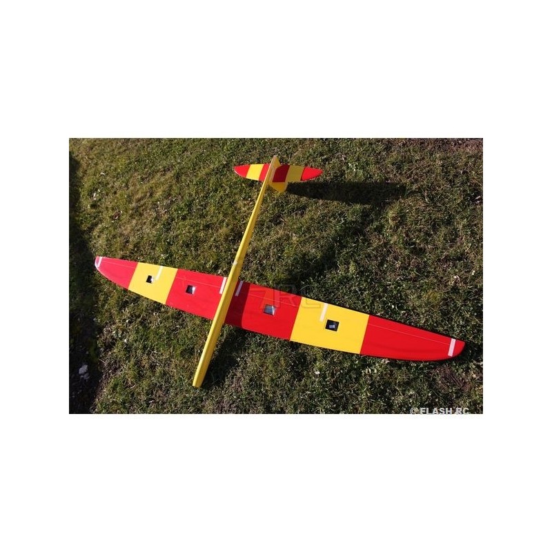 Motoalianti RC - E-Typhoon Full Carbon 2,00m giallo e rosso RCRCM - FLASH RC