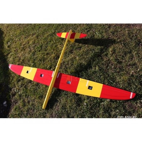 RC Motorgliders - E-Typhoon Full Carbon 2.00m yellow and red RCRCM - FLASH RC