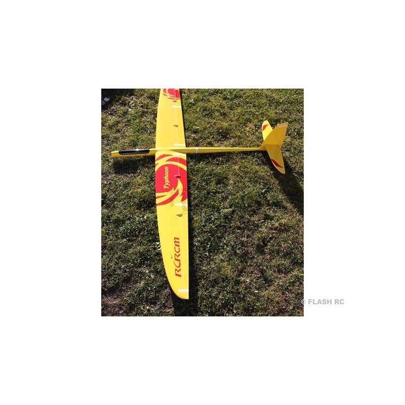 RC Motorgliders - E-Typhoon Full Carbon 2.00m yellow and red RCRCM - FLASH RC