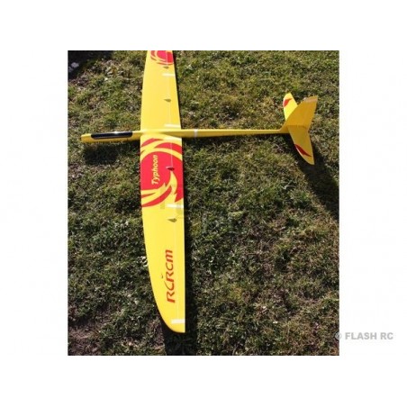 RC Motorgliders - E-Typhoon Full Carbon 2.00m yellow and red RCRCM - FLASH RC