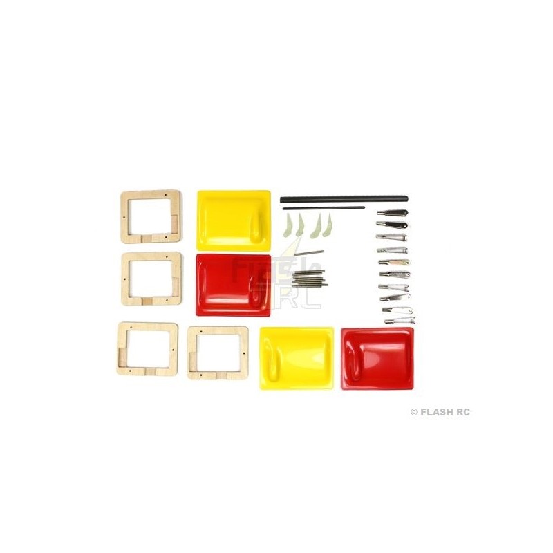 RC Motorgliders - E-Typhoon Full Carbon 2.00m yellow and red RCRCM - FLASH RC
