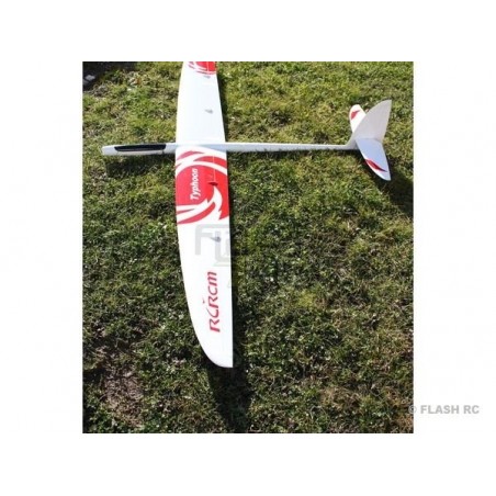 Motoplaneurs RC - E-Typhoon Full Carbon 2.00m blanc & rouge RCRCM - FLASH RC