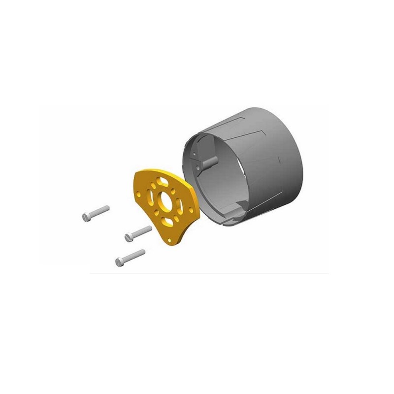 Motoren und Zubehör Motoren für Bausätze - Motorgehäuse mit Alu-Halterung für Funjet 2/Funjet 2 Ultra - FLASH RC