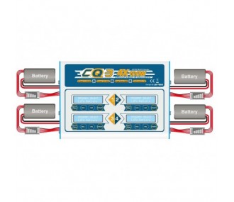 Cargadores - Cargador CQ3 4x100W 12V/220V EV PEAK - FLASH RC 2