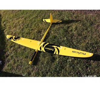 Motoplaneurs RC - E-Typhoon Full Carbon 2.00m jaune & noir RCRCM - FLASH RC