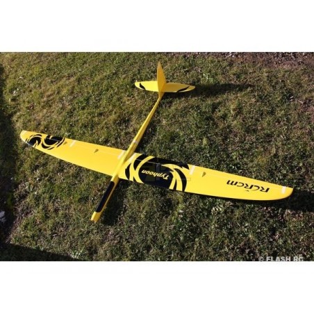 RC-Motorsegler - E-Typhoon Vollfaser ca.2.00m gelb & schwarz RCRCM - FLASH RC