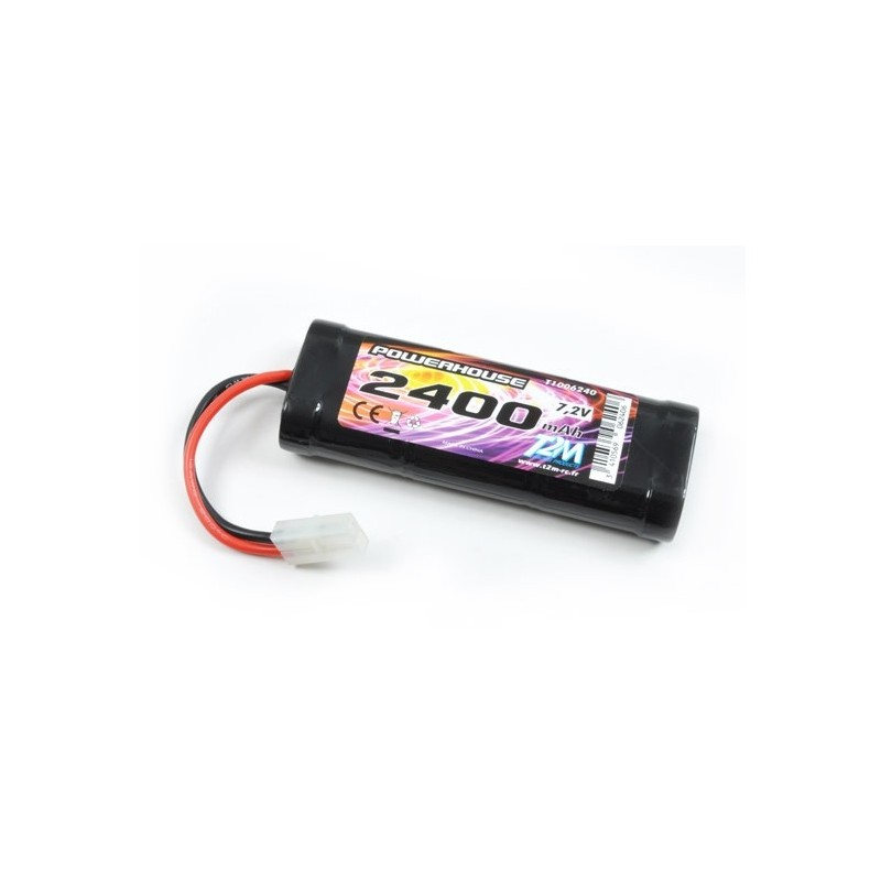 Batterien für RC-Autos und Boote - NiMh-Batterie 7.2V 2400mAh Tamiya T2M - FLASH RC